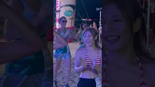 Rina, Yukiko Finished the race!5 km of sandy beach is tough.@PATTAYA INTERNATIONAL BIKINI BEACH RACE