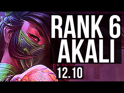 AKALI vs AZIR (MID) | 8/1/6, Rank 6 Akali, Legendary | EUW Challenger | 12.10