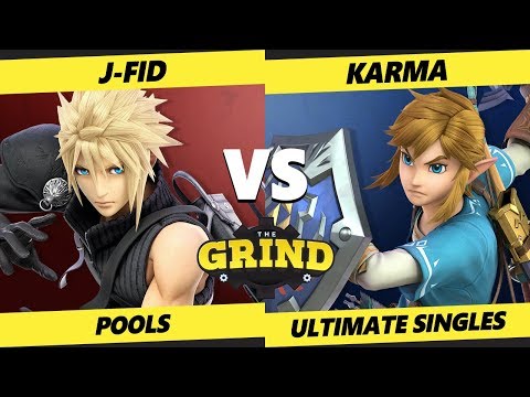 Smash Ultimate Tournament - J-Fid (Cloud) Vs. Karma (Link, Ness) - The Grind 84 SSBU Pool 2 - WR2