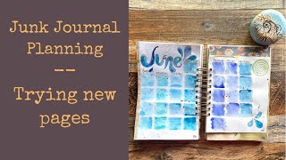 Bullet Junk Jounal Planning - Trying some new pages styles!