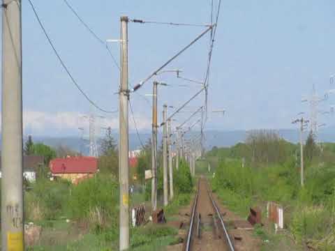 Pe Tren de la Bistrița NORD la BECLEAN pe SOMEȘ!Munții RODNEi cu zăpadă în 21 april anu UNiRii 2018