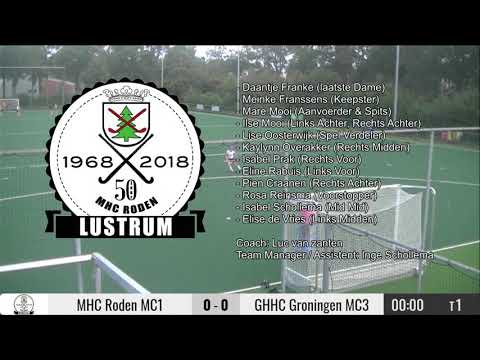 MHC Roden MC1 - GHHC Groningen MC3 d.d 10 oktober 2020 #RodenGoden