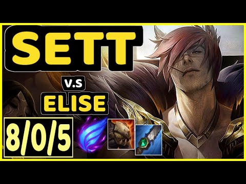 ENVY (SETT) vs ELISE - 8/0/5 KDA JUNGLE GAMEPLAY - BR Ranked GRANDMASTER