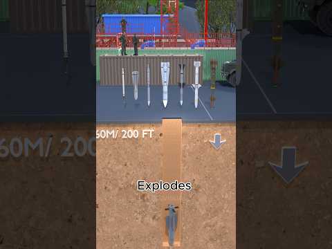 How Bunker Buster Bomb Works? 💥(3D Test)