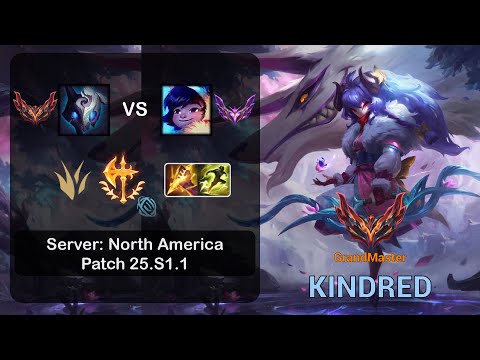 Kindred Jungle vs Nunu - NA GrandMaster - Patch 25.S1.1