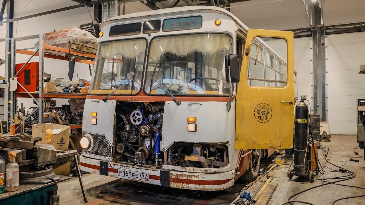 ЛИАЗ 677. ВЫГЛЯДИТ СТРАШНО, А УЖЕ ПОЧТИ ВЫЕЗД.