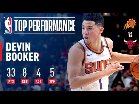 Devin Booker Heats Up With 33 pts & 8 rebs