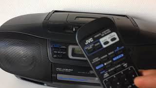 Video thumbnail for Boombox JVC RC X540 CD RADIO CASSETTE avec Télécommande et CADEAUX ! by REMEMBER