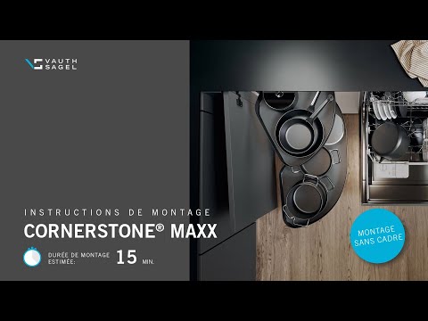 Kit plateaux de meuble d'angle Cornerstone maxx Planero anthracite Vauth Sagel