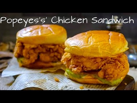 The Best Homemade Popeye's Chicken Sandwich / Copycat