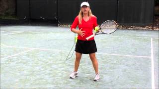 preview picture of video 'Mountain Air Tennis Tip of The Week: Open Stance Forehand'