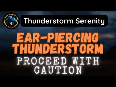 ⚠️Extreme Thunderstorm Sounds for Sleeping - Intense Thunder, Rain, and Nature Ambiance