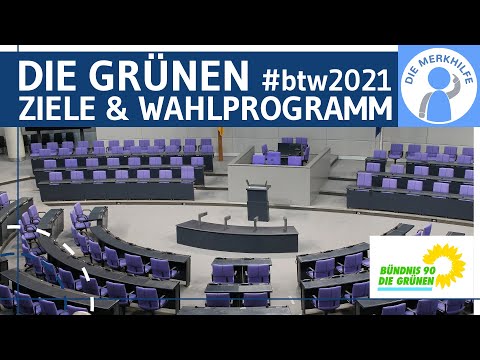 Die Grünen - Ziele & Wahlprogramm (Auszug) einfach erklärt - Dafür stehen Die Grünen - BTW 2021