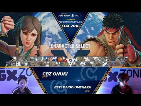 CBZ Onuki (Chun-Li) vs BST Daigo Umehara (Ryu) - EGX 2016 - Top 8