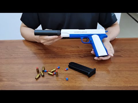 Glock M1911 Shell Ejection Soft Bullet Pistol Toy Gun Review 2021 - Does It Work?