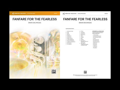 Fanfare for the Fearless, by Brian Balmages – Score & Sound