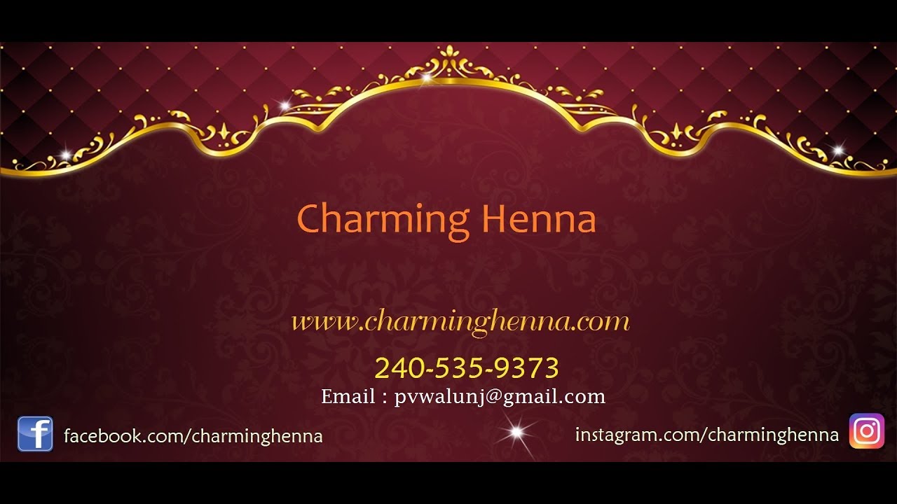 Promotional video thumbnail 1 for Henna Designing
