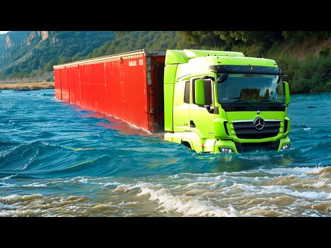 Cars vs Deep Water x Log Trap x Upside Down Speed Bumps ▶️ BeamNG Drive