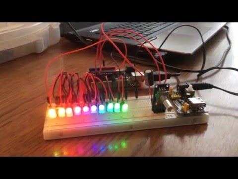 Rotary Encoder plus APA106 10x LED RGB plus Arduino