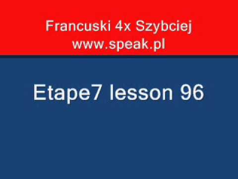 French Lesson Etape7 lesson 96 - Direct Method Speak.pl