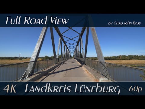 Artlenburg, Landkreis Lüneburg, Germany: Wiesenweg, Deichstraße - 4K (UHD/2160p/60p) Video