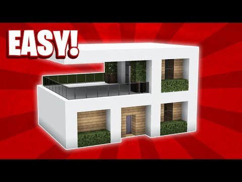 Minecraft : How To Build a Small Modern House Tutorial (#11)