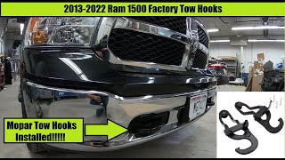 2013-2022 Ram 1500 Mopar Front Tow Hooks Install