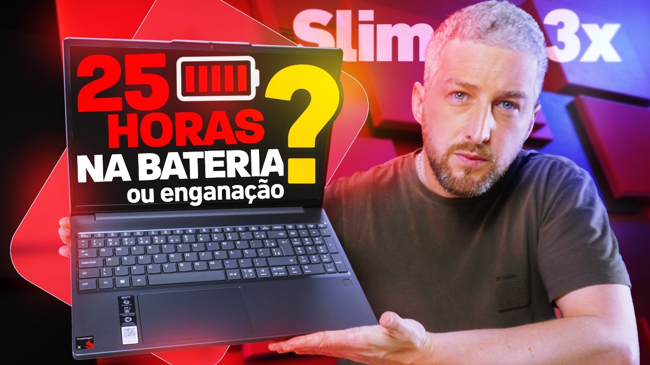 Miniatura da avaliação em vídeo de Notebook Lenovo IdeaPad Slim 3 15.3 Polegadas Intel Core i5-13420H 8GB SSD 512GB Windows 11