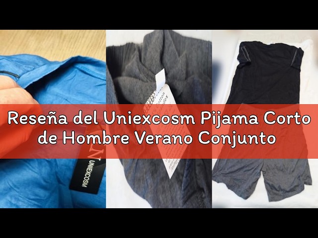 Vídeo relacionado con Uniexcosm Pijama de Mujer Verano Conjunto de Algodón Manga Corta y Cuello Redondo Ropa de Dormir y de Casa Casual,A:Rosado-1,3XL