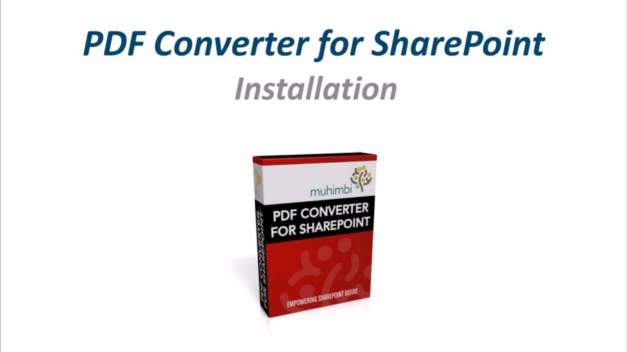 PDF Converter Installation Video (Brief Version)