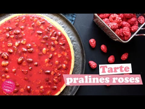 Tarte aux pralines roses facile