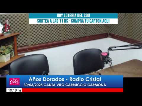 Radio Cristal Urdinarrain - CANTA EN AÑOS DORADOS VITO CARRUCCIO CARMONA