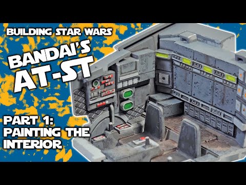 Bandai's AT-ST Scout Walker - Painting the Interior