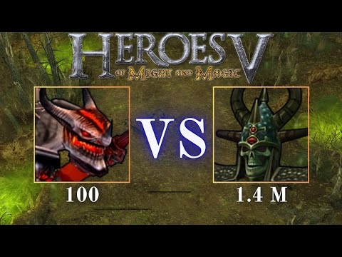 Heroes 5 – Overpowering a MILLION Arch Lich with 100 Pit Spawns (No Deaths)