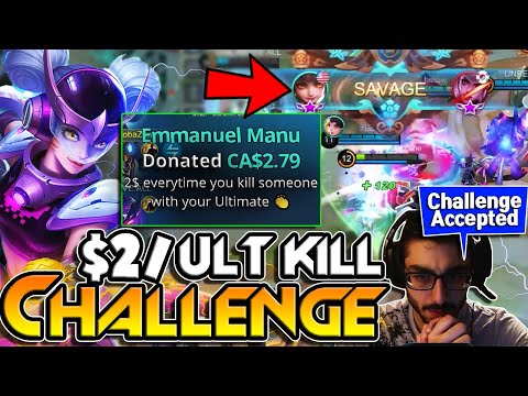 $2/KILL CHALLENGE TURNS INTO SAVAGE | Wanwan | Mobile Legends | MobaZane