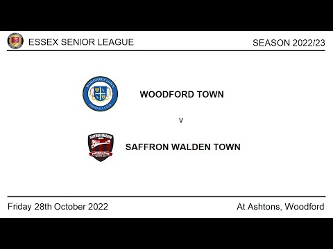 Woodford Town v Saffron Walden Town. Season 2022/23