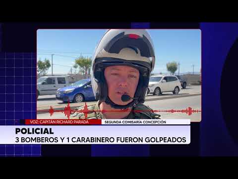 Bomberos y carabinero son agredidos por sujetos ebrios en emergencias de Talcahuano y Concepción