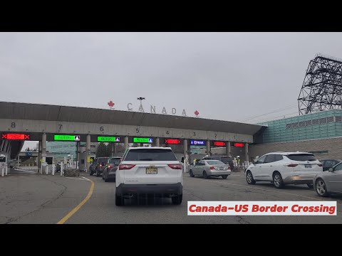 Crossing Canada - USA border (Rainbow bridge and Peace Bridge) #niagarafalls #buffalo #canadaus