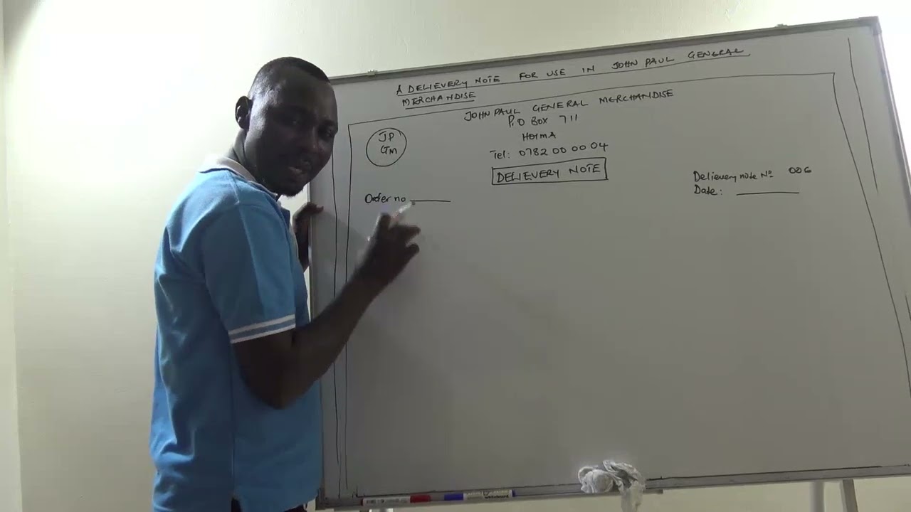 HOW TTO DESIGN A DELIVERY NOTE