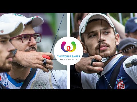 Amedeo Tonelli v Matijah Mihalic – recurve men's semifinal | Wroclaw 2017 World Games