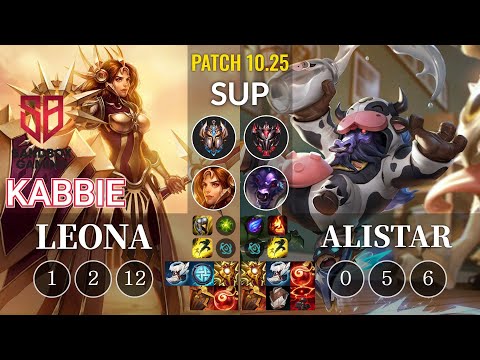 SB Kabbie Leona vs Alistar Sup - KR Patch 10.25