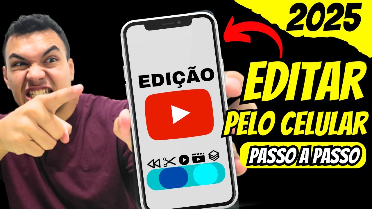 COMO EDITAR VÍDEOS PARA O YOUTUBE PELO CELULAR (ATUALIZADO 2024)