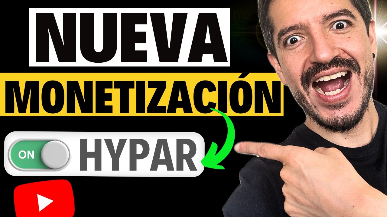 Nueva Monetización de YOUTUBE para CANALES PEQUEÑOS (Función HYPAR)