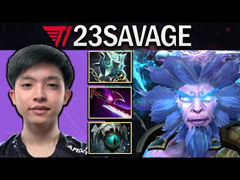 T1.23SAVAGE MONKEY KING WITH SKADI AND GLEIPNIR - DOTA 2 GAMEPLAY