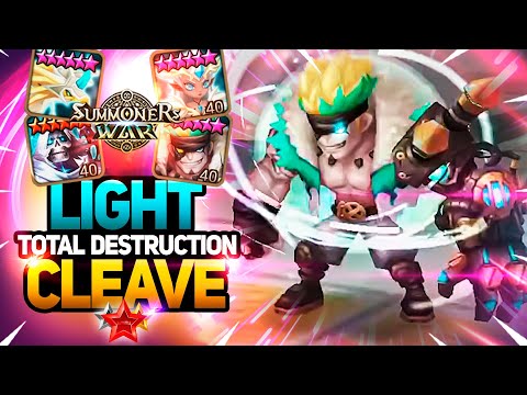 CRAZY LIGHT TEAM FOR UNSTOPPABLE CLEAVE - Summoners War