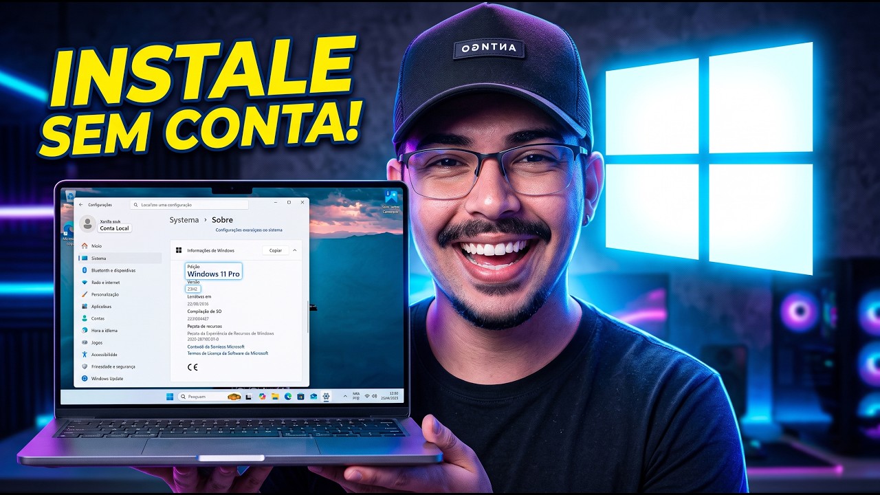 LIBERADO! Como Instalar o Windows 11 SEM Conta Microsoft