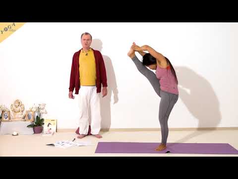 Baum mit Zehenspitzen auf dem Boden - Yoga Asana Lexikon