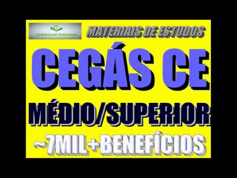 CEGÁS CEARÁ CONCURSO PÚBLICO PROVAS QUESTÕES SIMULADO CURSO APOSTILA AULA COMPANHIA GÁS CE
