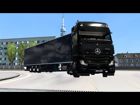 MERCEDES ACTROS MP4 WITH LAMBERET TRAILER | PROMODS 2.64