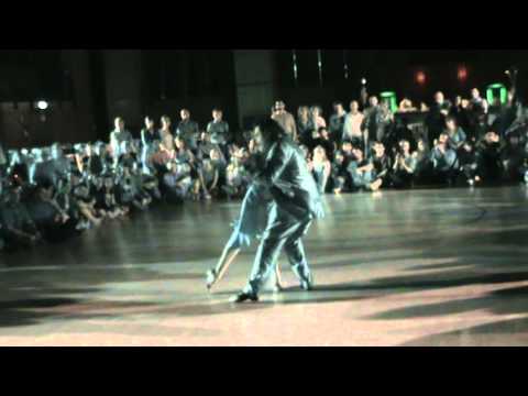  Juana Sepulveda  and  Mariano Frumboli  are  dancing  to  the  tango  "  Orlando Goñi  "